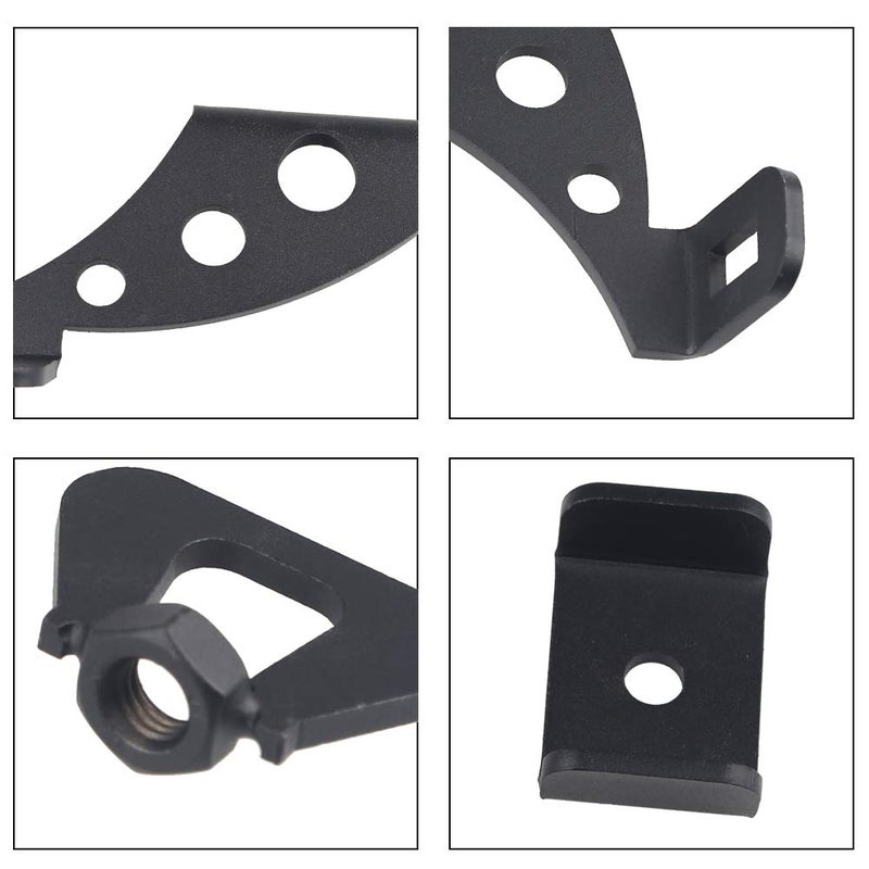 WMPHE Compatible with Jack Mount Hood Hinge/Door Hinge Bracket Jeep Wrangler JK JL JKU 2007 2008 2009 2010 2011 2012 2013 2014 2015 2016 2017 2018 2019 2020 2021 2022 2023 2024 - Image 4